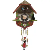 Engstler - 0130 K SQ - Wandklok met schommel - Quartz