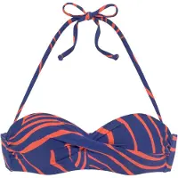 Buffalo Bikinitop '' donkerblauw / oranje