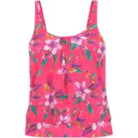 LASCANA Oversized tankini-bovenstuk met bloemenmotief