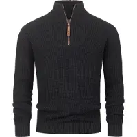 INDICODE JEANS Trui 'Yassip' zwart