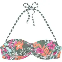 Venice beach Bikinitop pastelgroen / oranje / pink / wit