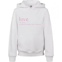 Mister tee Sweatshirt 'Love Definition' pink / wit