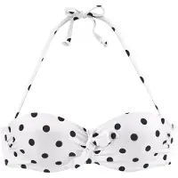 LASCANA Bikinitop zwart / wit