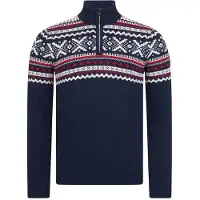 Giesswein Trui donkerblauw / rood / wit