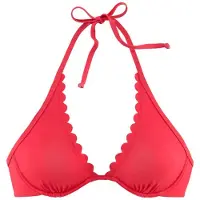 LASCANA Bikinitop 'Scallop' grenadine