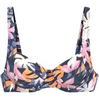 LASCANA Sportbikinitop navy / oranje / lichtroze / wit