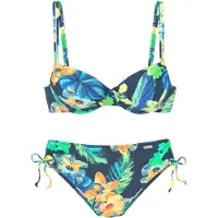 LASCANA Bikini navy / turquoise / neongroen / oranje