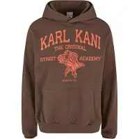Karl kani Sweatshirt 'Street Academy' donkerbruin / oranje