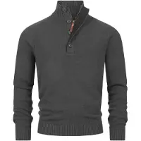 INDICODE JEANS Trui 'Salu' donkergrijs