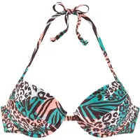 Venice beach Bikinitop bruin / groen / oranje / wit