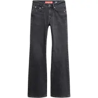 Superdry Dames Uitlopende skinny jeans zwart (26/32), Casual, Denim, Biologisch katoen, Duurzaam W7010797A