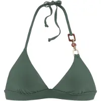 LASCANA Bikinitop 'Yves' donkergroen