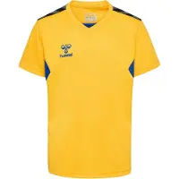 Hummel Authentic Pl Short Sleeve T-shirt Geel 14 Years Jongen