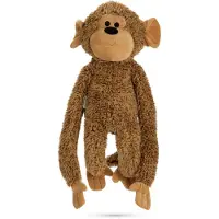 Beeztees Pluche hondenspeeltje Aap Vik Bruin 40 cm