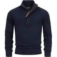 INDICODE JEANS Trui ' INIsalu ' donkerblauw