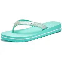 Venice beach Teenslipper mintgroen / zilver