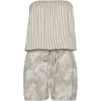 LASCANA Jumpsuit grijs / wit