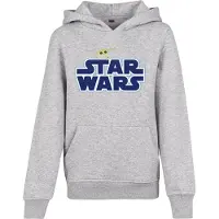 Mister tee Sweatshirt 'Star Wars' donkerblauw / geel / grijs gemêleerd / wit