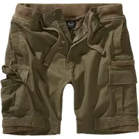 Brandit Shorts - Packham vintage short - S tot XXL - voor Mannen - olijf - Maat XL