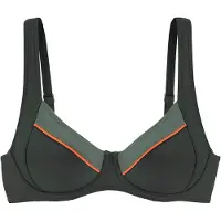 LASCANA Bikinitop 'Yuna' olijfgroen / oranje