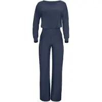 Winshape Jumpsuit ' JS101LSC ' antraciet / wit