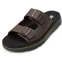 Camper Muiltjes 'Oruga' donkerbruin