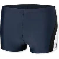 Schiesser Zwembroek 'Nautical Active' donkerblauw / zwart / wit