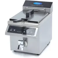 Maxima Frituurpan - 8 L - 1 Mand - Inductie - met Tapkraan
