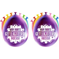 Paper Dreams Paperdreams Ballonnen - verjaardag feest - 16x stuks - diverse kleuren - 30 cm