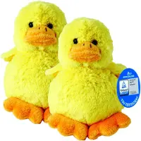 MBW Pluche Kuiken - 3x - geel - pluche dieren knuffels - 11 cm - Pasen - decoratie