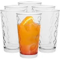 TREND FOR HOME - Set van 12 timeless longdrinkglazen - 370 ml - sap glas - longdrinkbeker - longdrinkglas - vaatwasser bestendig - collectie Lotte