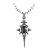 Alchemy Gothic - Gothic Halsketting - Star Ketting - zwart-zilverkleurig - Maat Standard