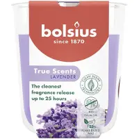 Bolsius 6 stuks geurglas lavendel - lavender geurkaarsen 80/73 (25 uur) True Scents