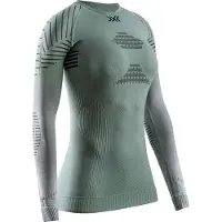 X-Bionic Invent Fx Shirt Lange Mouwen Dames - Salie Groen/Lichtgrijs/Optisch Wit - Maat M