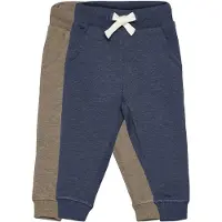 Minymo joggingbroek jongens katoen grijs/blauw 2 delig
