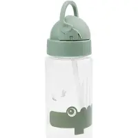Done by Deer - Straw Bottle - Croco Green - 350 ml