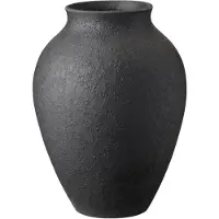 Knabstrup Keramik Knabstrup vaas 20 cm Zwart