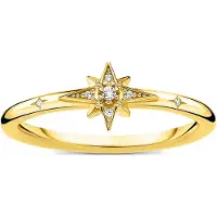 Thomas Sabo Dames-Damesring 925 Zilver 7 Zirkonia 54 Goud 32017875