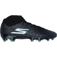 SKECHERS SKX_1.5 Elite High Gras Voetbalschoenen (FG) Zwart Zilver