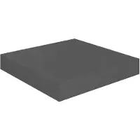 vidaXL Wandschap zwevend 23x23,5x3,8 cm MDF hoogglans grijs