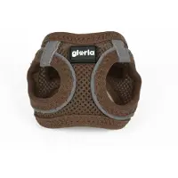Gloria Hondentuig Gloria, bruin, voor kleine honden. Maten: XXS (24-26 cm) en 28-28,6 cm