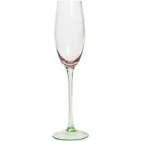 Beliani DIOPSIDE, Wijnglazen, Groen, Roze, Transparant