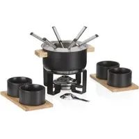 kela Fondueset Gunten Zwart (16-Delig)