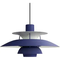 Louis Poulsen Hanglampe , PH 5 500, Blauw, Woonkamer, Metaal