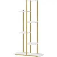Leobert Plantenstandaard - 6 niveaus - marmer - 60x24x113 cm