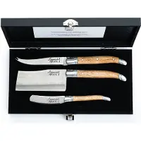 Laguiole Kaasmes Luxury Line Eikenhout (3-Delig)