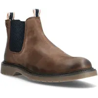 Jack & Jones Chelsea boots 'JFWLeyton' navy / lichtbruin