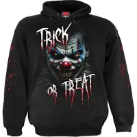 Spiral Trui met capuchon - Trick Or Treat - S tot 3XL - voor Mannen - zwart - Maat L