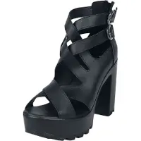 Black premium by emp - Gothic Hoge hak - Hoge hakken met bandjes - EU37 tot EU41 - voor Vrouwen - zwart - Maat 38