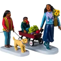 Lemax Farmer's Market Saturday 12x4x20 cm 2st Kersthuisje